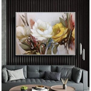 Tablowall Çerçeveli̇ Çi̇çekli̇ Yağli Boya Tablo 90x120 90x120 cm