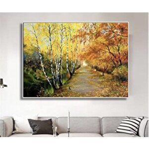 Tablowall Çerçeveli̇ Manzara Yağli Boya Tablo 90x120 90x120 cm