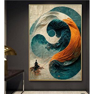 Tablowall Çerçeveli̇ Buddha Yağli Boya Tablo 90x120