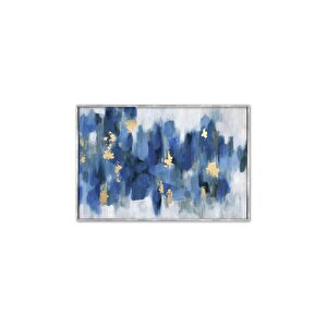 Tablolife Deep Blue - Yağlı Boya Dokulu Tablo 75x100 Çerçevesiz 75x100 cm