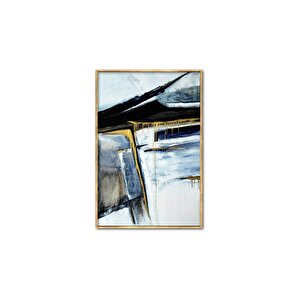 Tablolife Eriyen Karanlık - Yağlı Boya Dokulu Tablo 90x120 Çerçeve - Siyah 90x120 cm