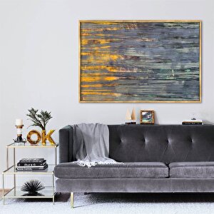 Tablolife Sandstrom - Yağlı Boya Dokulu Tablo 90x120 Çerçeve - Siyah 90x120 cm