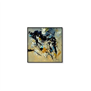 Tablolife Collapse - Yağlı Boya Dokulu Tablo 120x120 Çerçeve - Siyah 120x120 cm