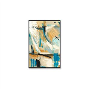Tablolife Happy Days - Yağlı Boya Dokulu Tablo 60x90 Çerçeve - Gold 60x90 cm