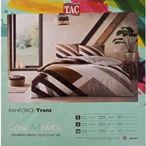 Taç Trent Ranforce Tek Kişilik Nevresim Takımı Taba