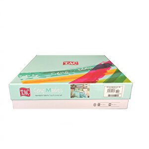Taç Monstera Ranforce Tek Kişilik Nevresim Takımı Mint %100 Pamuk