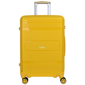 Premium Polipropilen Büyük Boy Kırılmaz Valiz Sarı V305