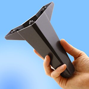 Sedir Lüks Mobilya Kanepe Sehpa Tv Ünitesi Koltuk Ayağı 15 Cm Siyah Baza Ayak (4 Adet)