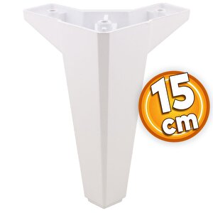 Sedir Lüks Mobilya Kanepe Sehpa Tv Ünitesi Koltuk Ayağı 15 Cm Beyaz Baza Ayakları
