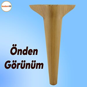 Aspen Lüks Mobilya Kanepe Sehpa Tv Ünitesi Koltuk Ayağı 24 Cm Açık Kahverengi Desenli Baza Ayak