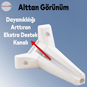 Sedir Lüks Mobilya Kanepe Sehpa Tv Ünitesi Koltuk Ayağı 20 Cm Beyaz Baza Ayak