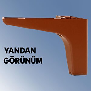 Sedef Lüks Mobilya Kanepe Sehpa Tv Ünitesi Koltuk Ayağı 10 Cm Kahverengi Baza Ayakları