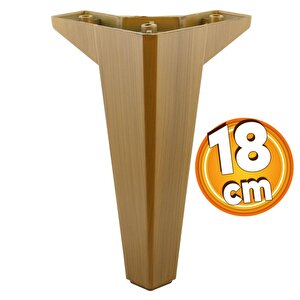 Sedir Mobilya Kanepe Tv Ünitesi Konsol Koltuk Ayağı Ahşap Desenli Koyu Ceviz Renk 18 Cm Ayakları