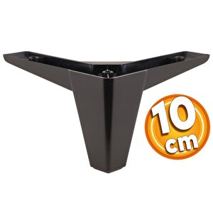 Sedir Lüks Mobilya Kanepe Sehpa Tv Ünitesi Koltuk Ayağı 10 Cm Siyah Baza Ayak
