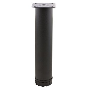 Mobilya Kanepe Baza Koltuk Metal Destek Ayağı Ayarlanabilir 20 Cm Siyah Metal Yükseltici Ayak