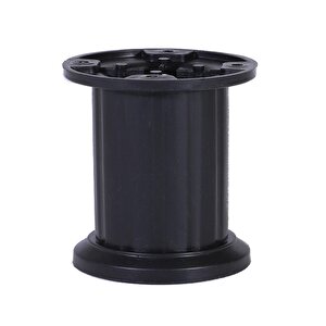 Venüs Mobilya Masa Puf Sehpa Tv Ünitesi Ayağı Mat Siyah Baza Ayak 8 Cm (8 Adet)