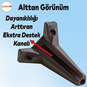 Sedir Lüks Mobilya Kanepe Sehpa Tv Ünitesi Koltuk Ayağı 12 Cm Siyah Baza Ayak