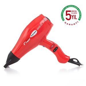 V5 Silex5000 2500 W Profesyonel Fön Makinesi Kırmızı Vigolu