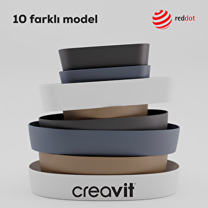 Loop Yuvarlak Deliksiz Çanak  Lavabo 45 Cm