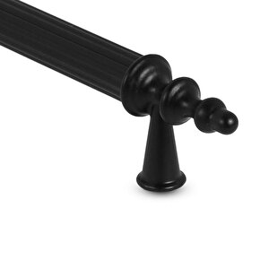 Polavit Çekmece Mutfak Dolap Kapak Kulpu Kulbu 160 Mm Siyah Sert Plastik Kulp (10 Adet)