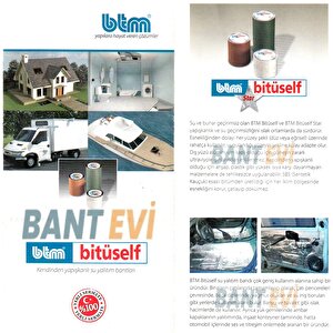 Bitüself Alüminyum Gofraj Kaplı Oto Ses Ve Su Yalıtım Bandı 15cmx10mt Ziftli Araç Ve Çatı izolasyon Bant