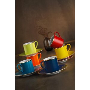Rüya Renkli Kahve Fincan Takımı