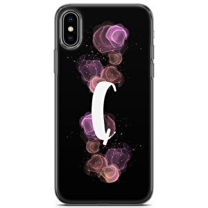 Apple Iphone X Uyumlu Kılıf Abcde 27 Case Ç Harfi Neon