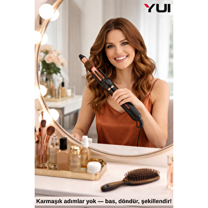 Kb302 Otomatik Saç Şekillendirici Maşa Gold-siyah Siyah - Gold