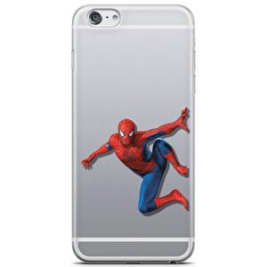 Apple Iphone 6s Uyumlu Kılıf Heroes 46 Kapak Spider Yandan Şeffaf