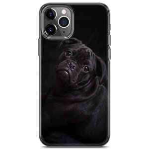 Apple Iphone 11 Pro Uyumlu Kılıf Pug 26 Kab Siyah