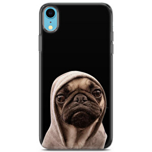 Apple Iphone Xr Uyumlu Kılıf Pug 17 Silikon Kıyafet