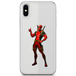 Apple Iphone Xs Max Uyumlu Kılıf Heroes 11 Tam Koruma Deadpool Şeffaf