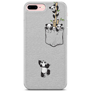 Apple Iphone 7 Plus Uyumlu Kılıf Panda 34 Case