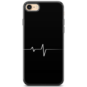 Apple Iphone 7 Uyumlu Kılıf Mista Heart Çizgi Cover