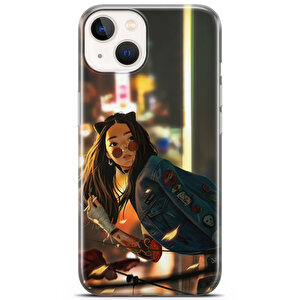 Apple Iphone 13 Mini Uyumlu Kılıf Tron 05 Cover Gözlüklü Kız