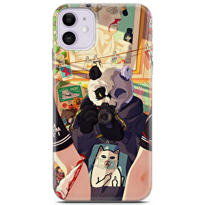 Apple Iphone 11 Uyumlu Kılıf Panda 29 Hd