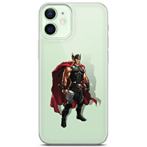 Apple Iphone 12 Uyumlu Kılıf Heroes 13 Arka Kapak Thor Şeffaf