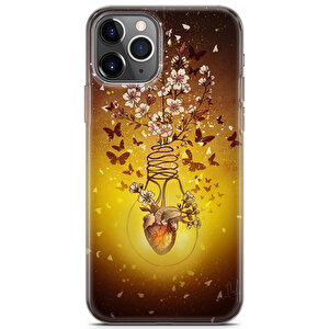 Apple Iphone 11 Pro Max Uyumlu Kılıf Akira 45 Desenli Kalp Ampul