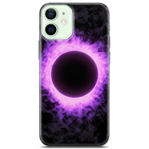 Apple Iphone 12 Uyumlu Kılıf Black Purple-16 Armor Mor Ay