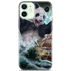 Apple Iphone 12 Uyumlu Kılıf Panda 47 Koruma Kılıfı
