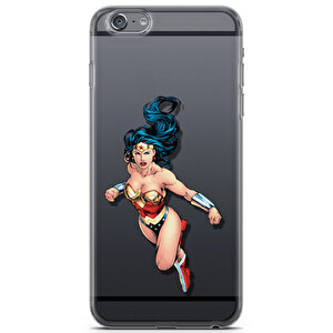 Apple Iphone 6 Plus Uyumlu Kılıf Heroes 09 Tpu Wonder Woman Şeffaf