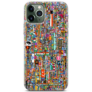 Apple Iphone 11 Pro Uyumlu Kılıf R/place 07 Kılıfları Hoodie