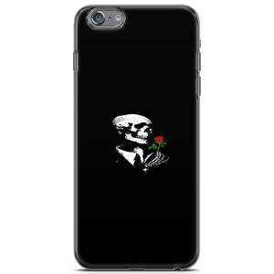 Apple Iphone 6 Plus Uyumlu Kılıf Mista Calavera Con Rosa Case