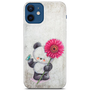 Apple Iphone 12 Mini Uyumlu Kılıf Panda 09 Arka Kapak