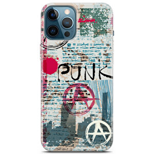 Apple Iphone 12 Pro Max Uyumlu Kılıf Punky 12 Case Punk Duvar Yazıları