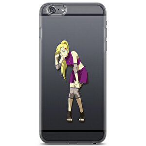 Apple Iphone 6 Plus Uyumlu Kılıf Naruto 02 Desenli Şeffaf