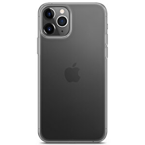 Apple Iphone 11 Pro Uyumlu Kılıf Şeffaf Kapak Kalın Silikon Koruma