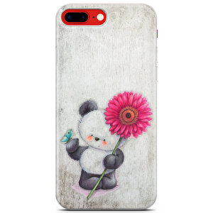 Apple Iphone 8 Plus Uyumlu Kılıf Panda 09 Soft