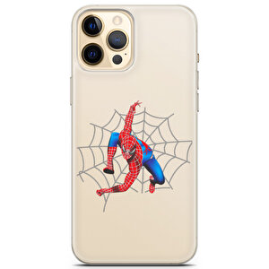 Apple Iphone 12 Pro Uyumlu Kılıf Heroes 34 Desenli Spider Şeffaf
