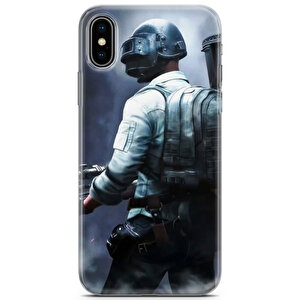 Apple Iphone X Uyumlu Kılıf Pubg 11 Koruma Kılıfı Sırt Çantalı